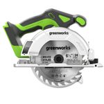 Циркулярная пила аккумуляторная Greenworks Арт. 1501607, 24 V, бесщеточная, 57 мм, без АКБ и ЗУ