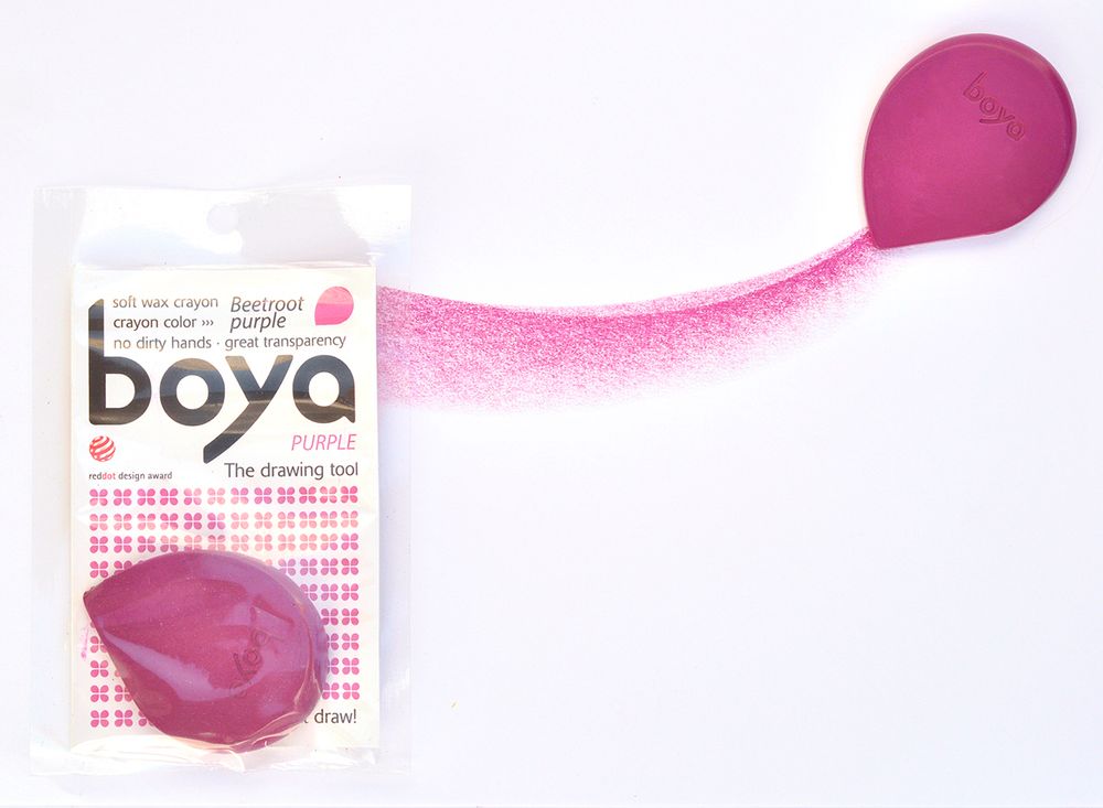 Пастель восковая Boya, мелок, 20 г, 1 шт, пурпурный Пастель восковая Boya, мелок, 20 г, 1 шт, пурпурный