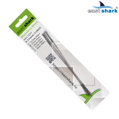 Поводок EastShark "Струна" 15 см (уп.10шт)