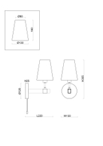 Настенный светильник (бра) Freya FR5268WL-01B
