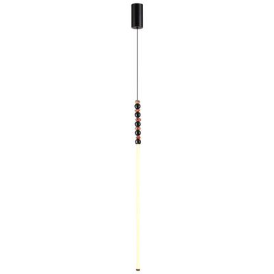 7187/12L HIGHTECH ODL26 223 светильник черный/акрил/агат/металл IP20 LED 12W 3500K 220V MONELLA