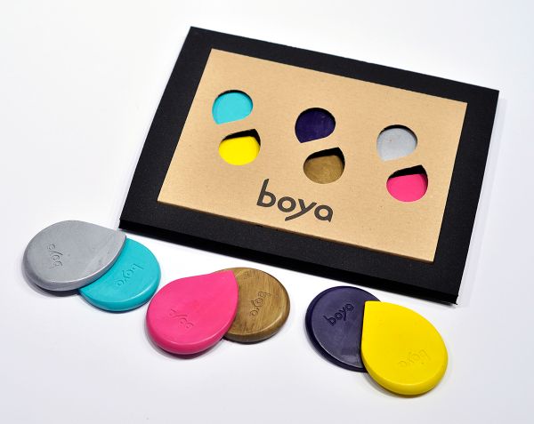Пастель восковая Boya, набор мелков №1, 138 г, 6 шт