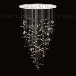 Декоративная композиция Cloyd AERIA 1715 S60 / Ø80 см - с потолочной чашей - белый (арт.60019)