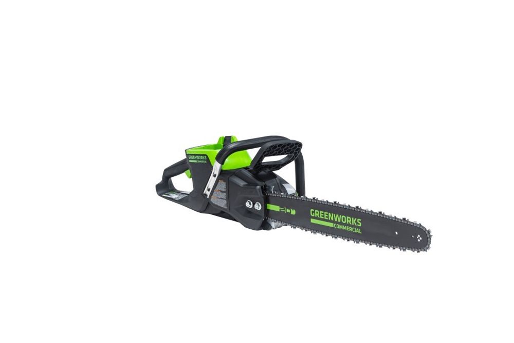 Цепная пила Greenworks GC82CS51k5, 82v, 51 см, в комплекте с АКБ 5 А·ч и ЗУ (аккумуляторная)
