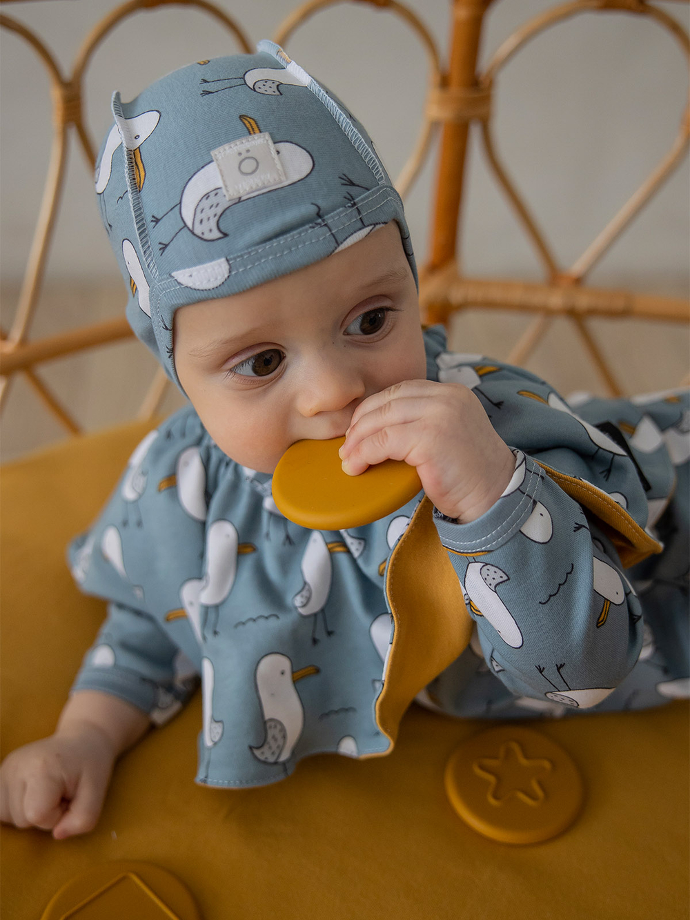 Двусторонний нагрудник Mjölk Чайки
