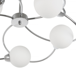 Люстра led с 5 плафонами на штанге MyFar Leticia MR2251-5C шарики