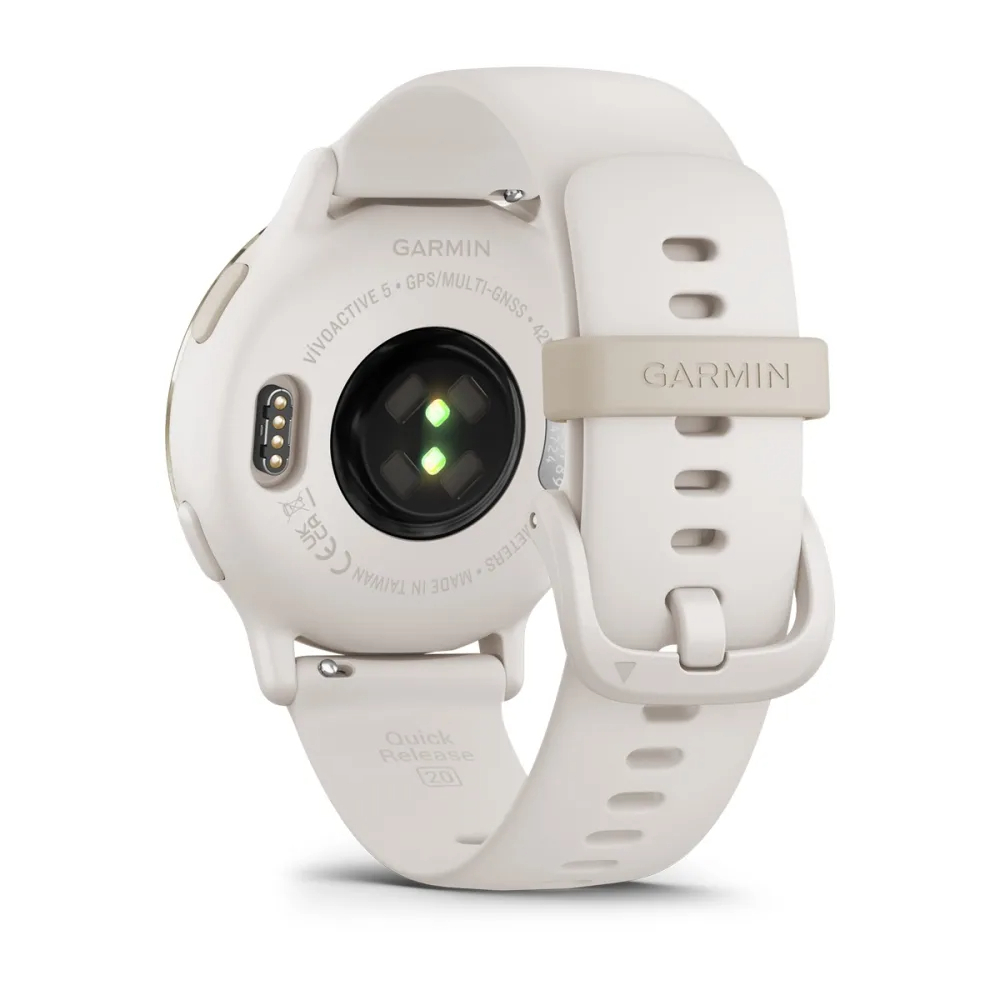 Часы Garmin Vivoactive 5 Cream Gold Ivory белый, 010-02862-11