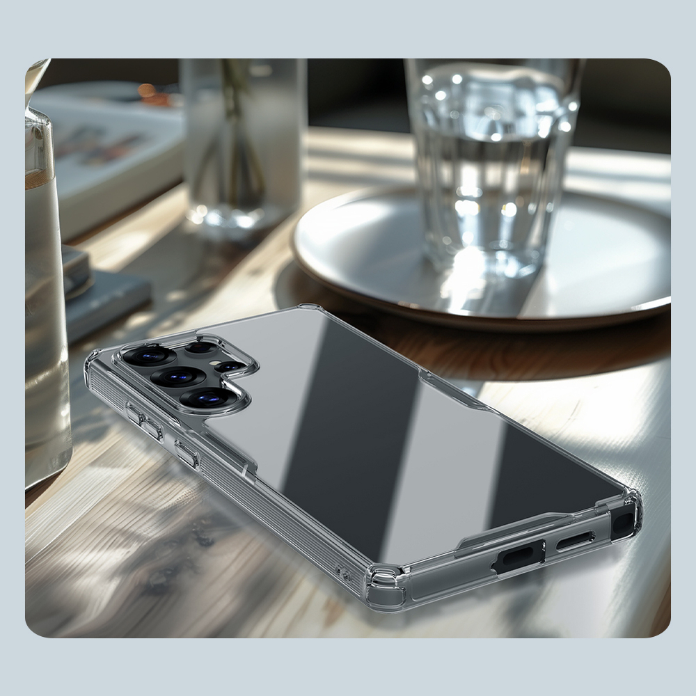 Прозрачный усиленный чехол от Nillkin для Samsung Galaxy S25 Ultra, серия Nature TPU Pro Case