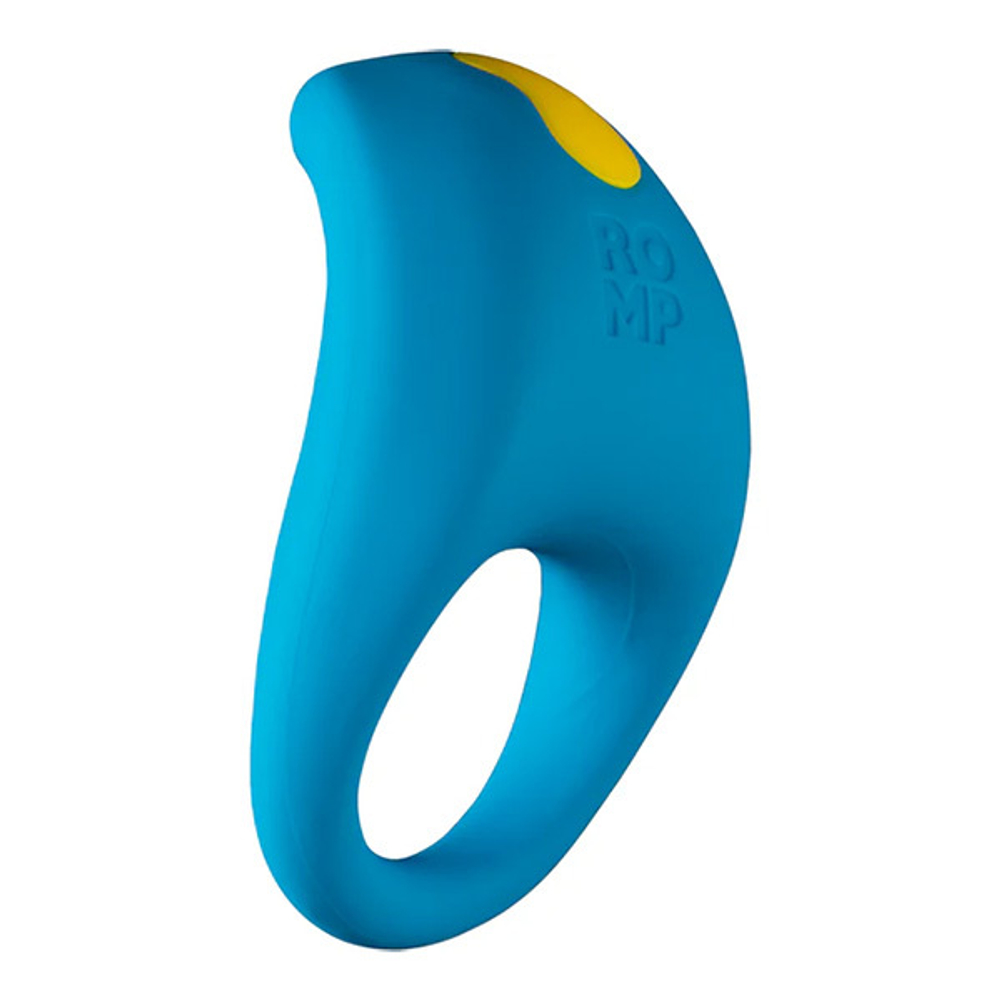 Синее эрекционное виброкольцо Romp Juke Vibrating Cock Ring RPCRSG5