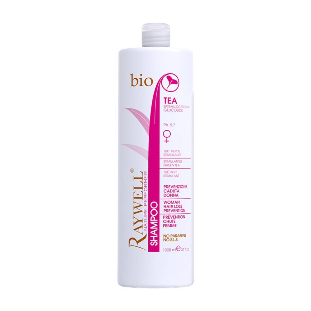 RAYWELL BIO TEA SHAMPOO - Шампунь против выпадения волос для женщин - 1000 мл.