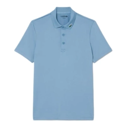 Мужское теннисное поло Lacoste Ultra Dry Stretch Golf - grayish blue
