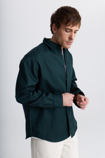 Рубашка из хлопка | dark green