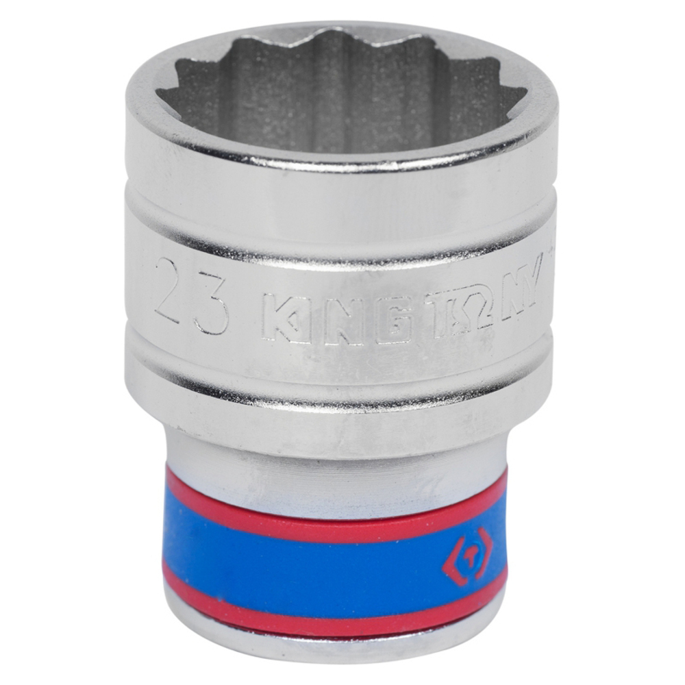 KING TONY (433023M) Головка торцевая стандартная двенадцатигранная 1/2", 23 мм