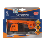 Модель ин. мет. "КамАЗ. Автокран" 12см. SB-16-23WB (Технопарк)