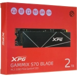 Накопитель SSD A-Data Gammix S70 Blade 2048GB (AGAMMIXS70B-2T-CS)
