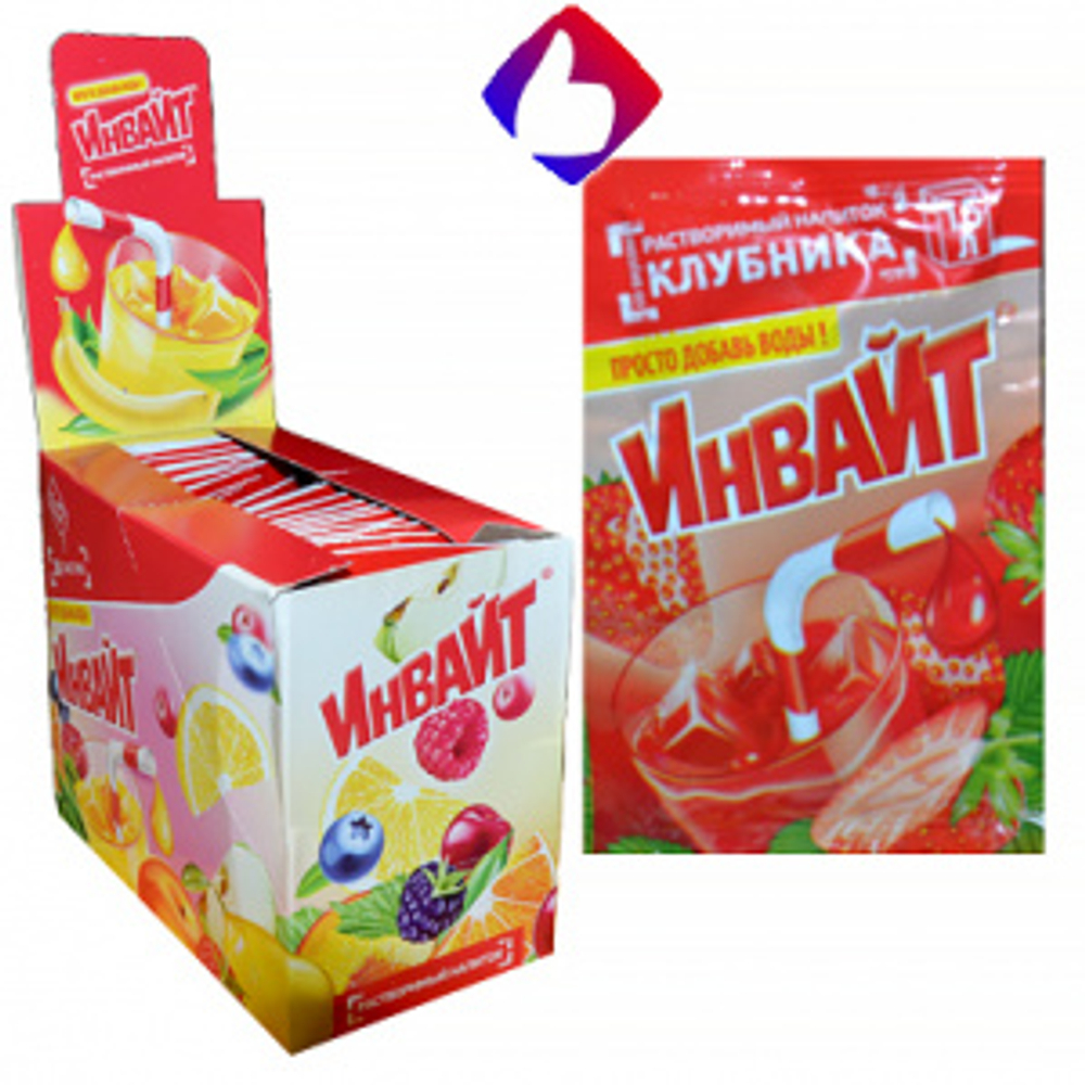 Растворимый напиток Invite Клубника 12г*24шт