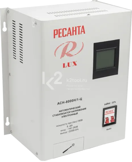 Стабилизатор напряжения Ресанта АСН-8000Н/1-Ц LUX