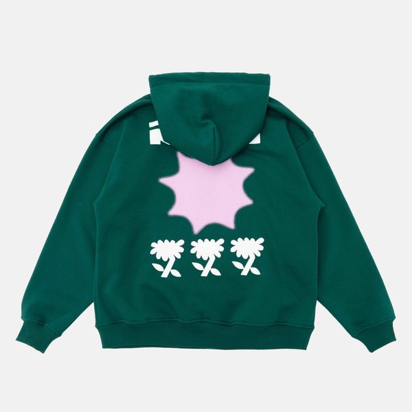 Худи FW23 HD Warm Flower Pine Green - фото 2