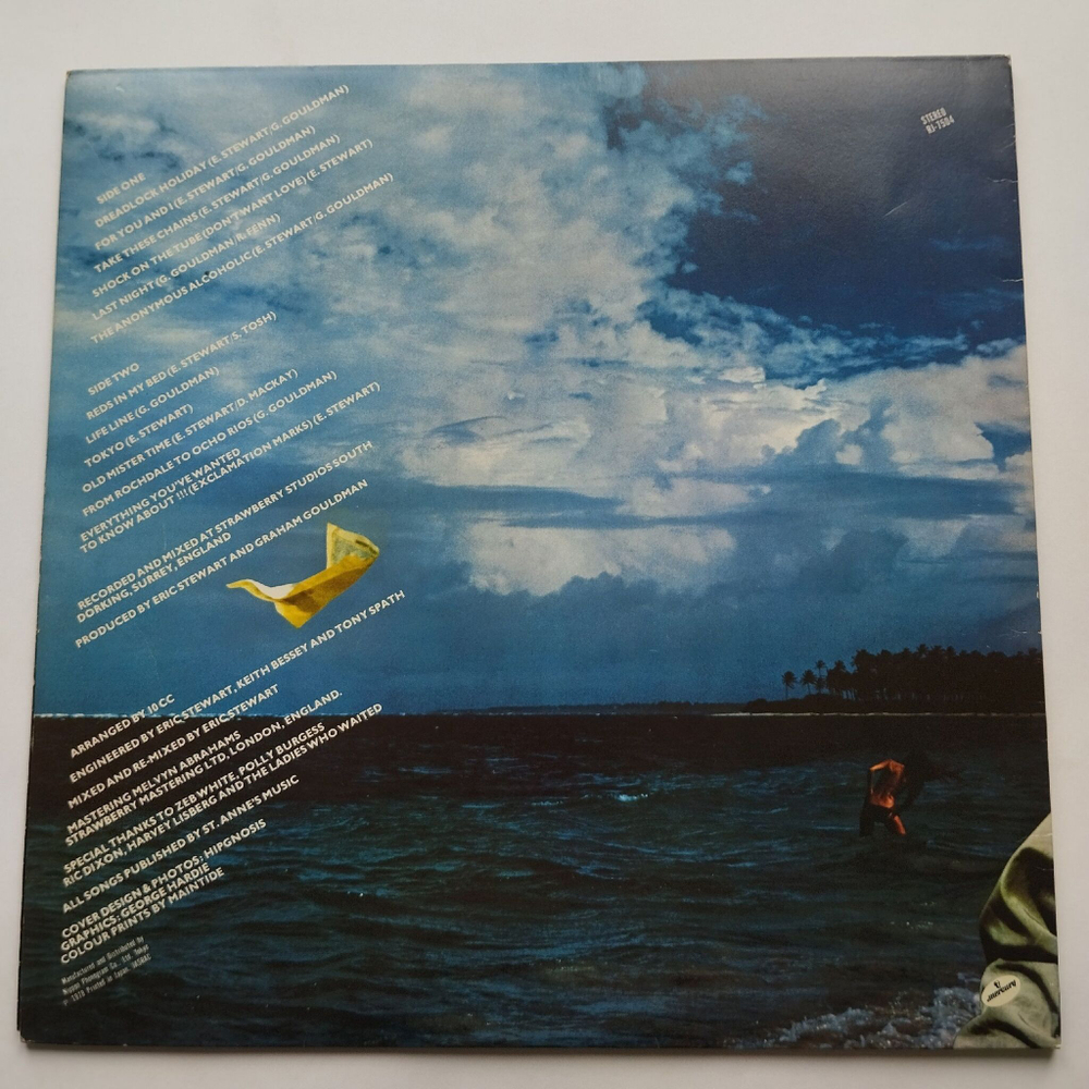 Винтажная виниловая пластинка LP 10cc Bloody Tourists (Japan 1978) (No Obi) (Promo)