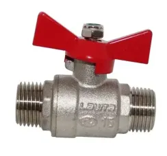 Кран шаровый Lavita Н-Н 1/2" бабочка полнопроходной 41206