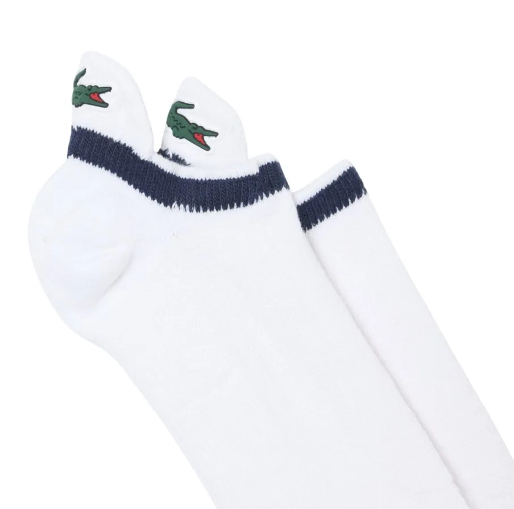 Теннисные носки Lacoste Piqué Sport 1P - white/navy blue