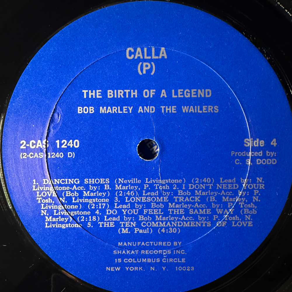 Bob Marley & The Wailers - The Birth Of A Legend 2LP (США 1976г.)