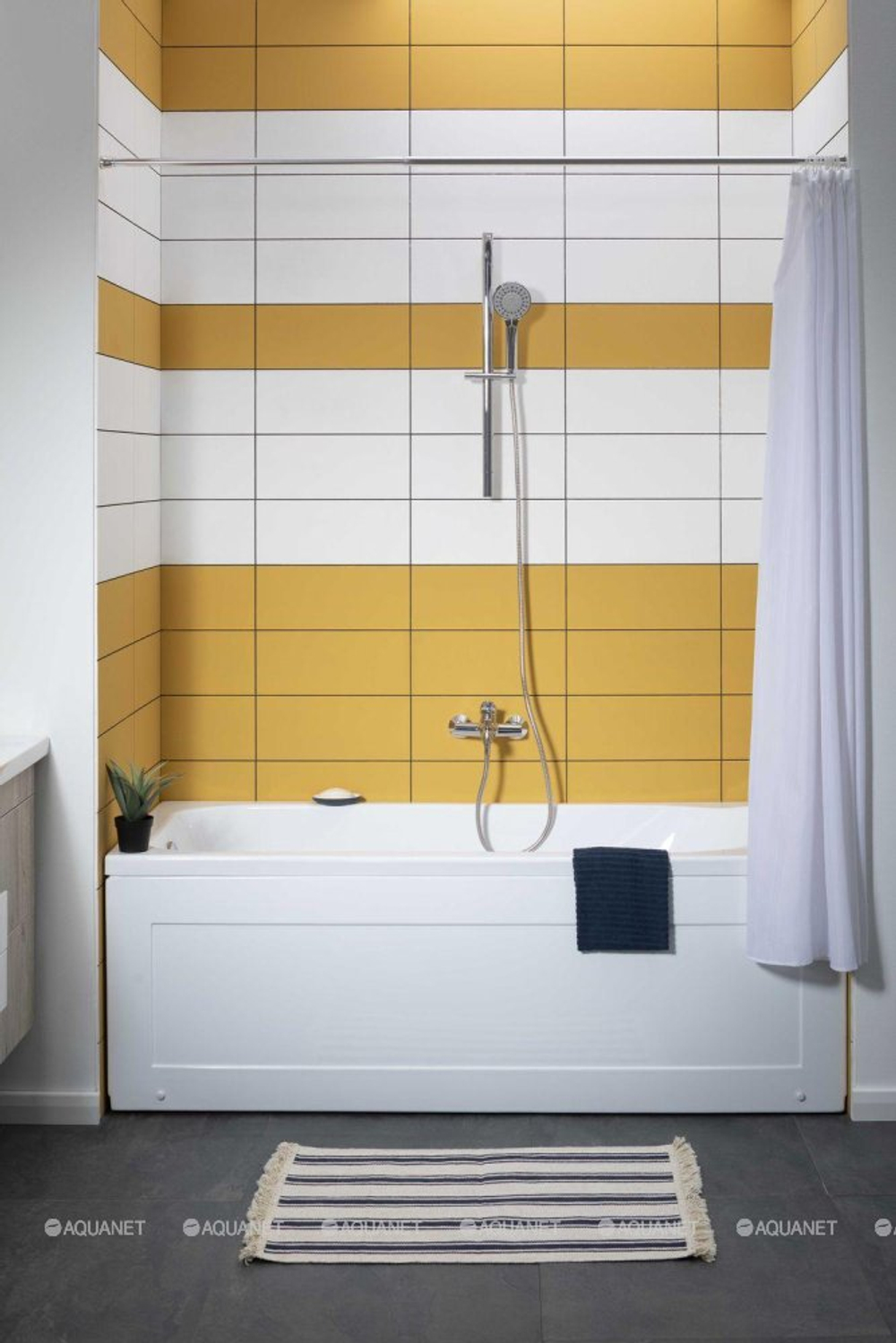 Акриловая ванна Aquanet (Акванет) West 120x70 с каркасом