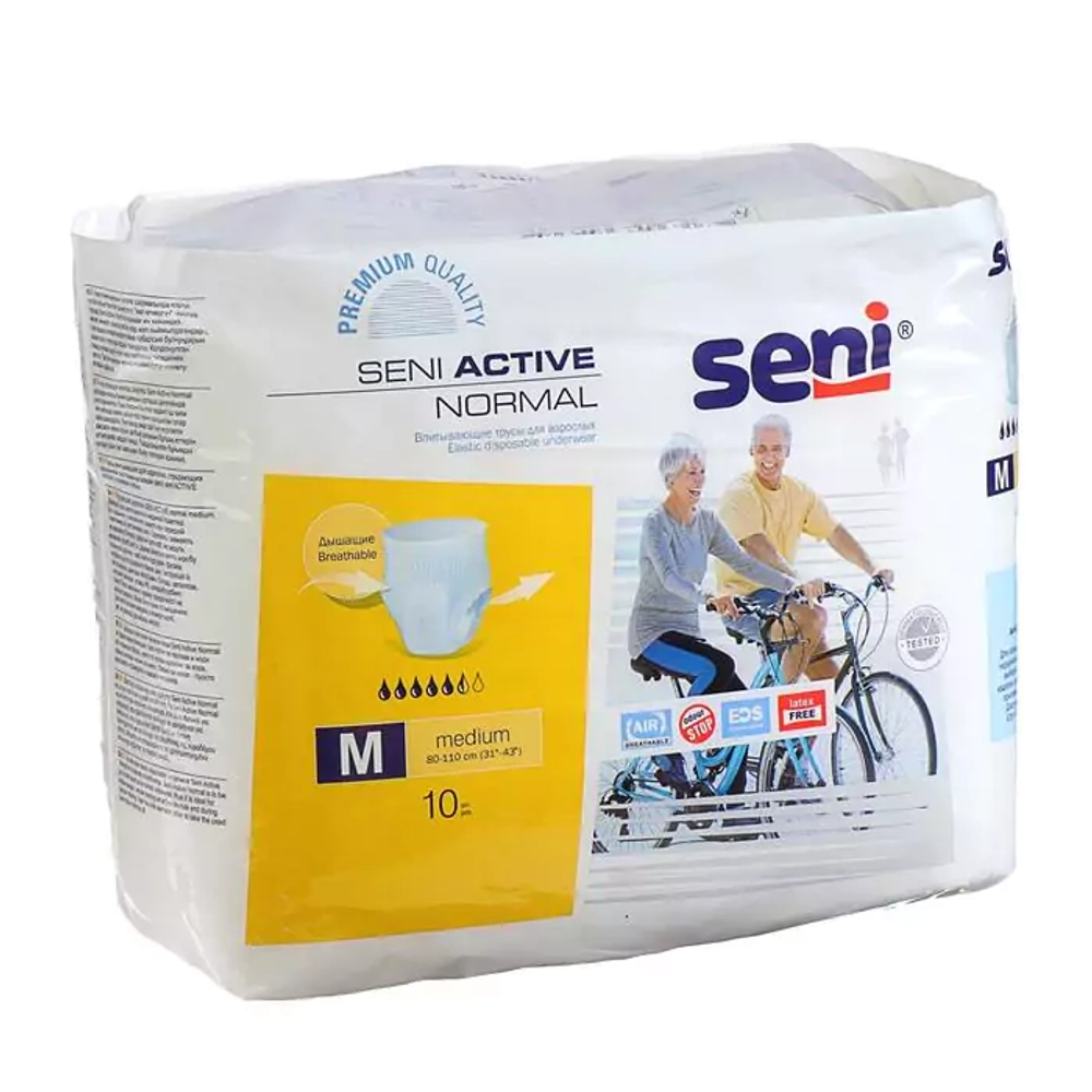 Подгузники трусики для взрослых SENI ACTIVE размер M (10 шт)