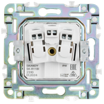 SKANDY Розетка 1-местная с заземлением с защитными шторками и крышкой 16А IP44 SK-R11G графит IEK