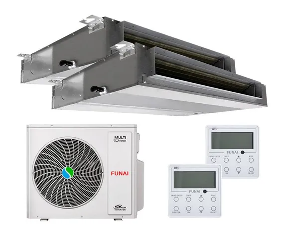 Мульти сплит-система Funai 2 x RAM-I-OK30HP.D01 / RAM-I-2OK55HP.02