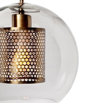 Подвесной светильник 1*Е27 LOFT2566-B золото Hexagon LOFT IT