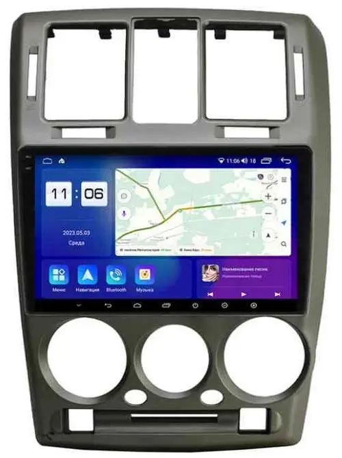 Магнитола для Hyundai Getz 2002-2011 - Parafar PF109RN2K на Android 13, Быстрая, QLED+2K, CarPlay, 4G SIM-слот