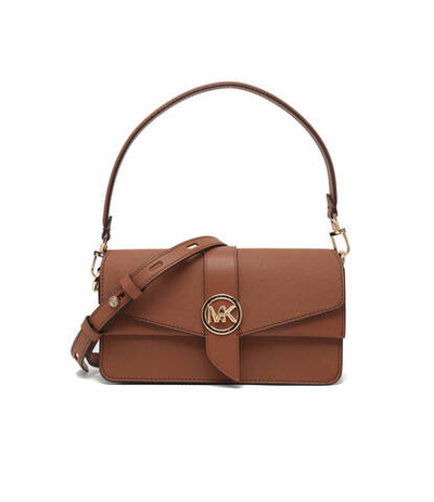 кожаная сумка-мессенджер greenwich Michael Kors - коричневый(30H1GGRL2L)