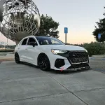 Губа переднего бампера в стиле RSQ3 для AUDI Q3 2019+ Ауди