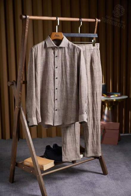 Льняной костюм Ermenegildo Zegna
