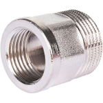 Переход с внутренней резьбы на наружную под ключ STOUT SFT 0073 - 1/2" x 3/4" (латунь никелиров-ная)