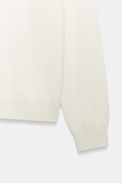 ZARA СВИТЕР ИЗ МЯГКОГО ТРИКОТАЖА, ЭКРЮ
