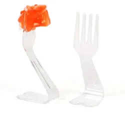 Фуршетный пластик "Вилка на подставке" 7,1*2,9*2,5 см, 24 шт/уп, P.L. Proff Cuisine