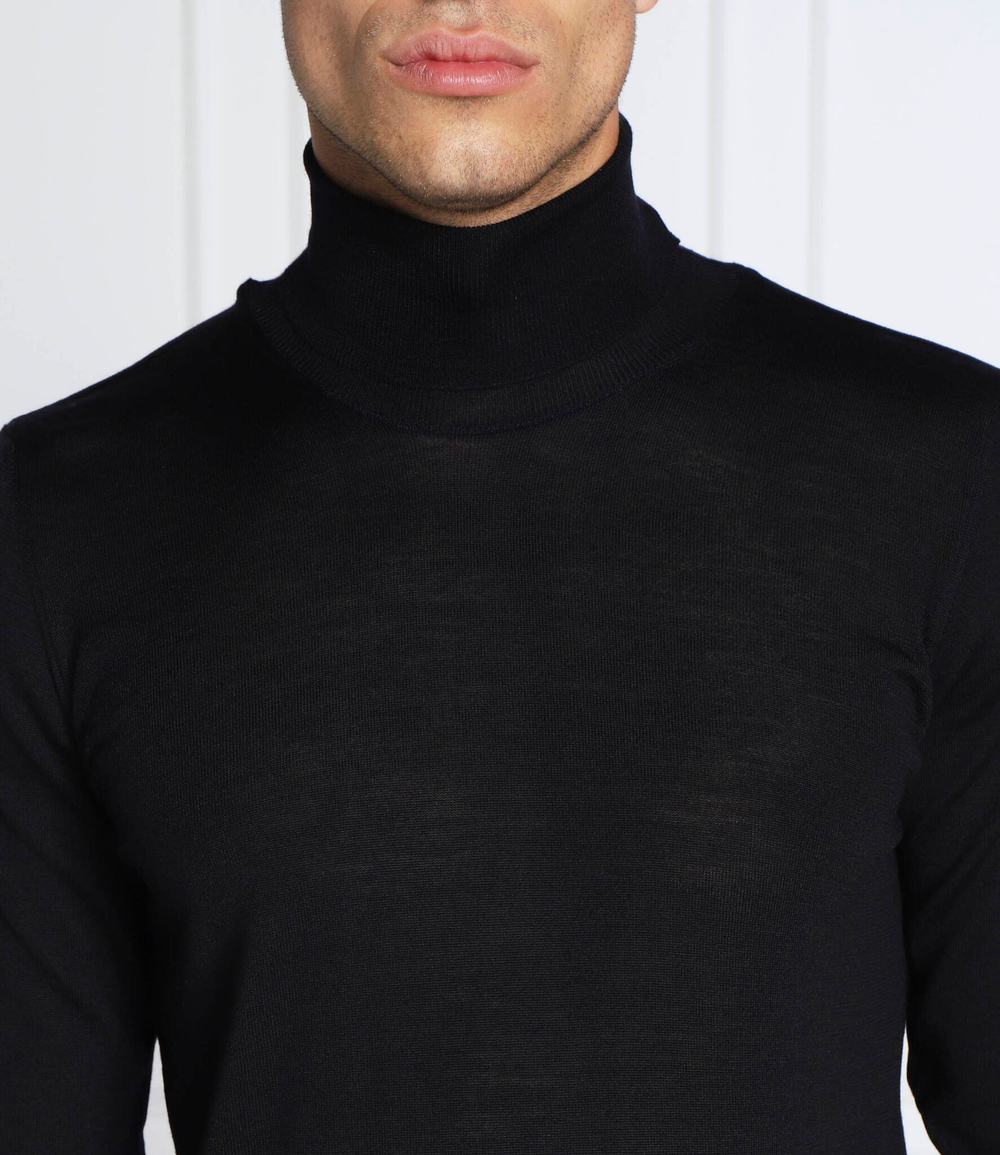 Хлопковый гольф cole rollneck Oscar Jacobson - темно-синий(65028023)