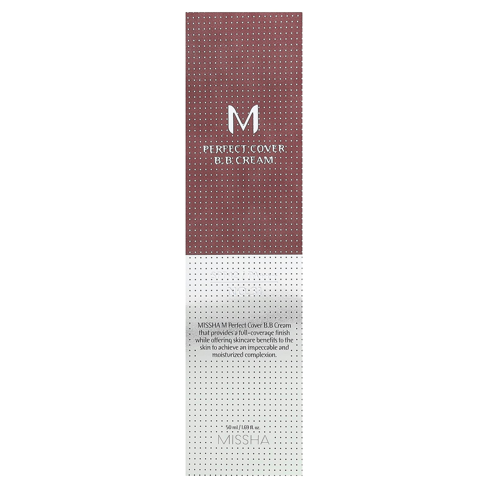 Missha, M Perfect Cover BB-крем, SPF 42 PA+++, № 31 золотисто-бежевый, 50 мл (1,69 жидк. унции)