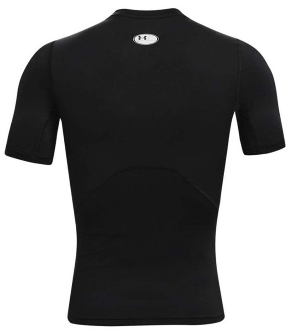 Мужская теннисная футболка Under Armour HeatGear Short Sleeve - чёрный/белый