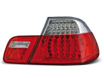 Задние фонари Bmw 3 E46 red white led