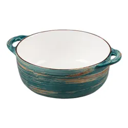 Бульонница 550 мл d 14,5 см h5,5 см с ручками Texture Dark Green P.L. Proff Cuisine [6]