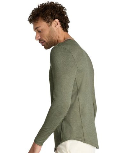 Мужская теннисная футболка Wilson Everyday Performance Longsleeve — vetiver