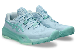 Женские теннисные кроссовки Asics Gel-Resolution X Clay - light blue/oasis green