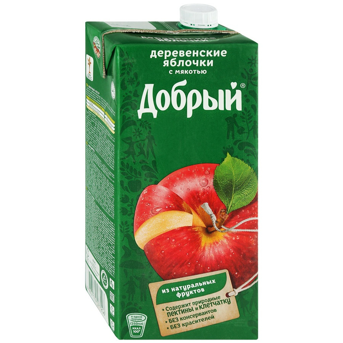 Добрый Деревенские яблочки нектар 2.0 л. 7206