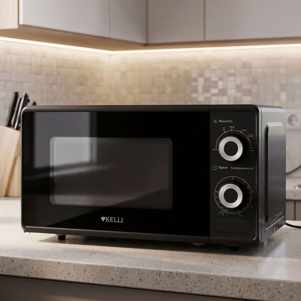 Микроволновая печь KELLI KL-5081, 700Вт, черный