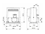 CAME BX608AGS привод для откатных ворот до 800кг (230В)