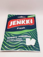 Жевательная резинка Jenkki Fresh Breezy Menthol "Свежий ментол" 35 г (из Финляндии)