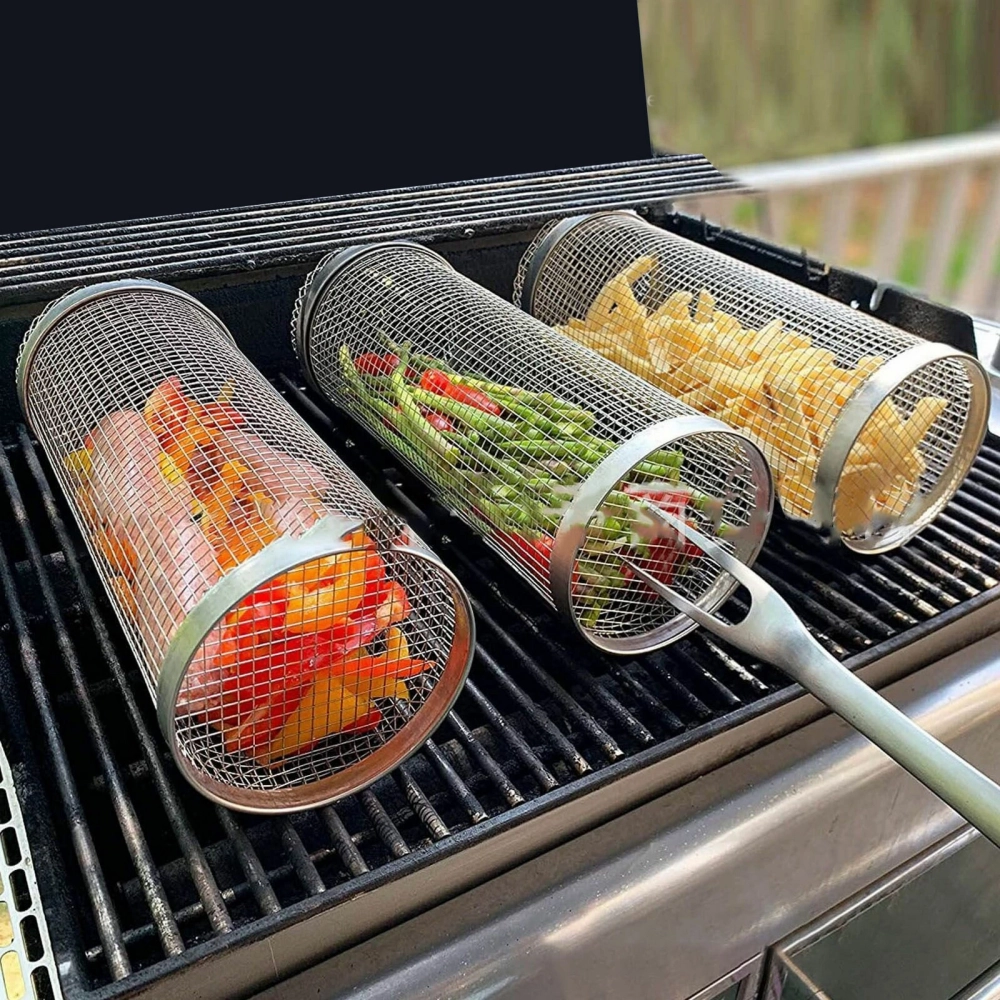 Решетка на мангал, гриль для овощей BBQ-S092, 30*9 см